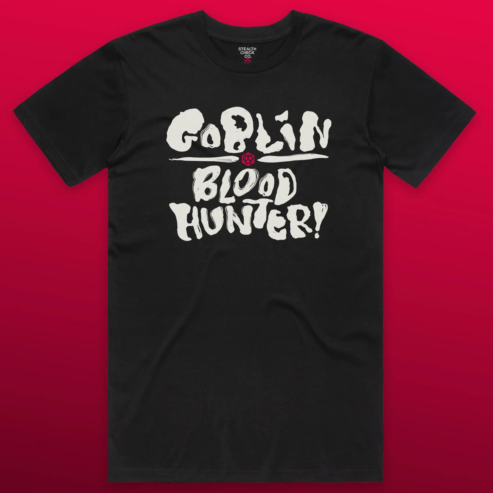 Goblin Blood Hunter T-Shirt, Dungeons Dragons Tee, Regular Fit, Combed Cotton, Unisex Gamer Shirt