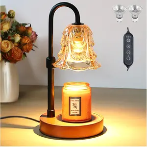 Aromatherapy Wax Melter Lamp, Candle Warmer Lamp, Candle Heating Light with Timer Dimmer, Adjustable Height, Ideal for New Home Bedroom Decor, Mother's Day Gift