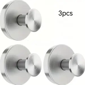 Suction Cup Hooks for Shower, Strong Suction Cup, Holders for Hanging Up to 15 Lbs, 316 Stainless Steel, Waterproof & Rustproof, 3-Piece Set, /gold/silver Color