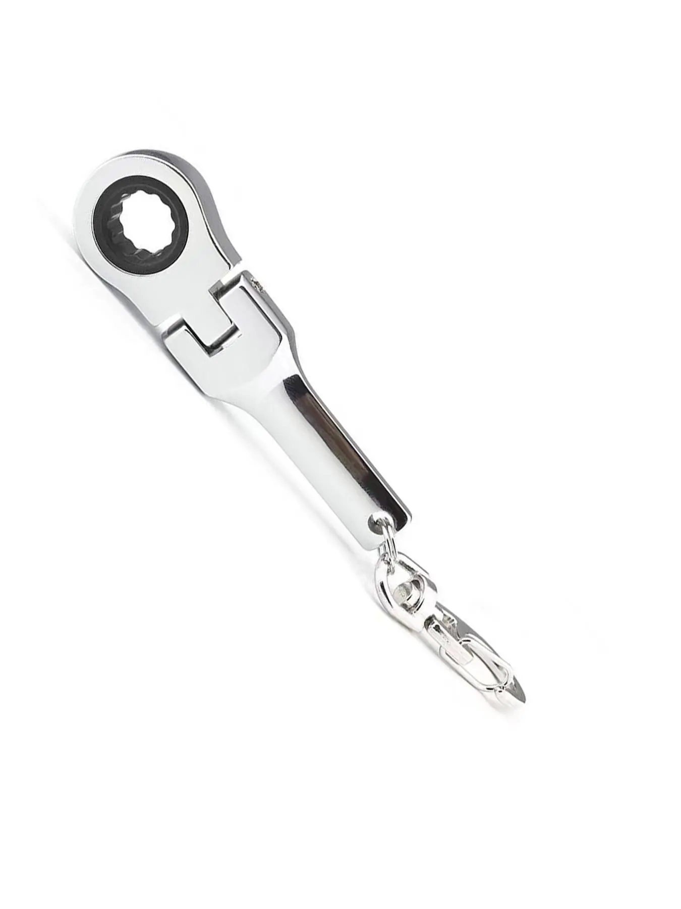 Adjustable Ratchet Wrench Keychain, Creative Durable Metal Keychain for Men & Women, 0.39inch/10mm Ratchet Wrench Hand Tools Keychain, Fashion Keychain for Daily Use, Multitool Keychain Opener, Keyrings, Multifunctional Keychain
