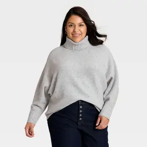 Women's Turtleneck Pullover Sweater - Ava & Viv