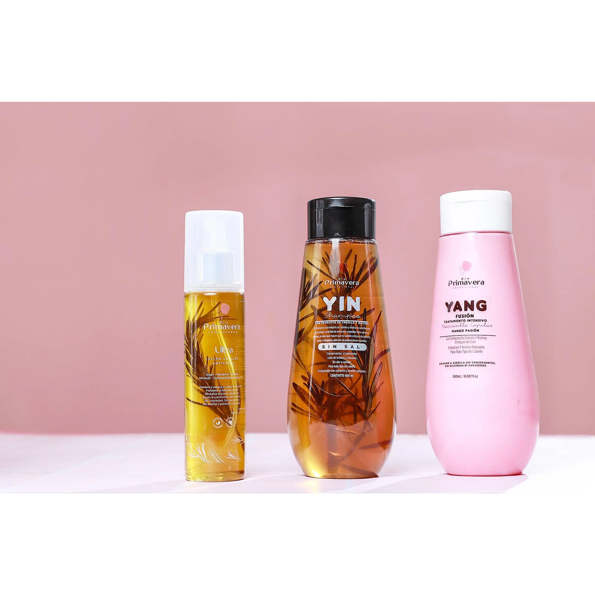 Kit Trio Crecimiento; Shampoo Yin , Acondicionador Yang Y Locion Capilar Anticaida