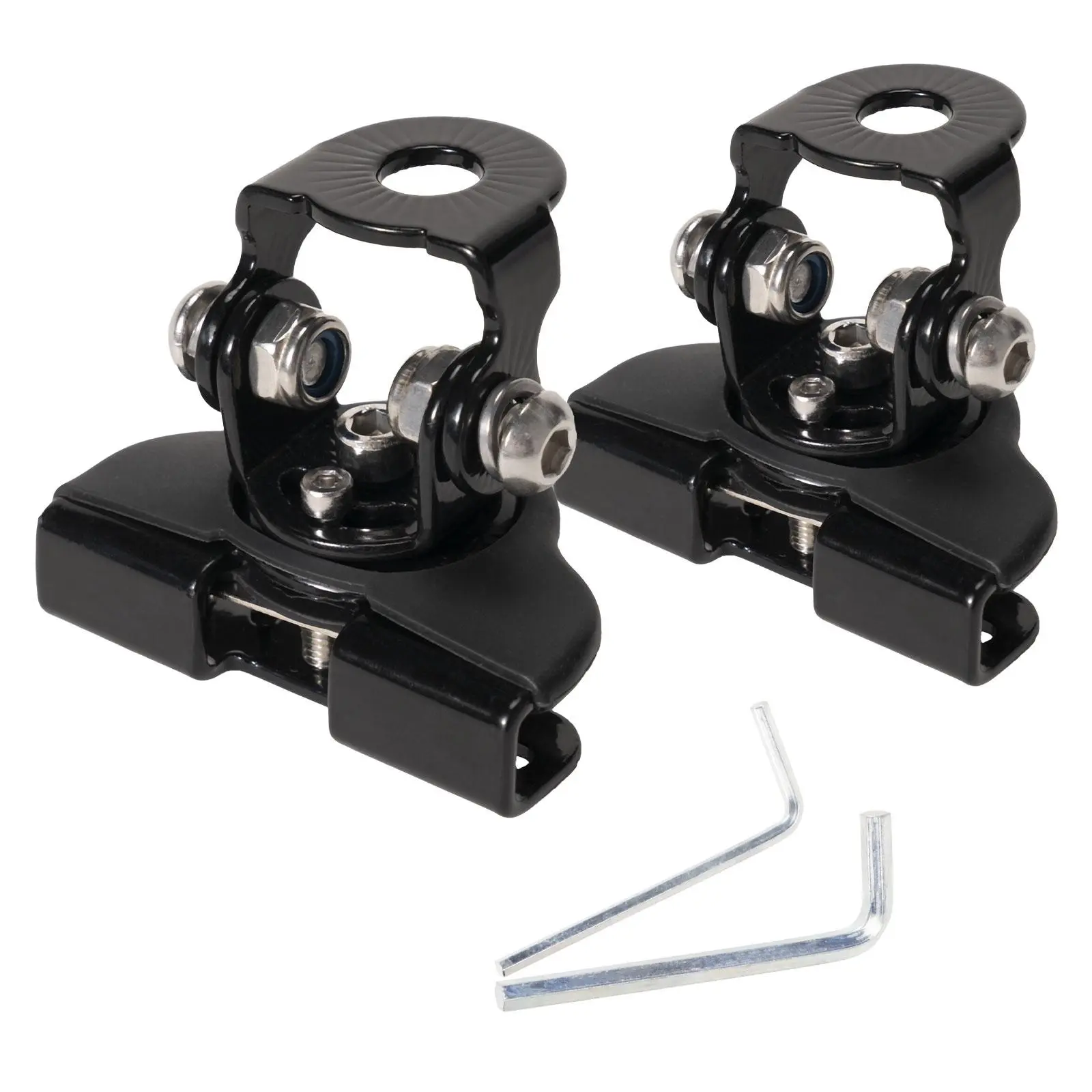 2PCS Universal LED Light Bar Mounting Brackets - Adjustable Hood Pillar Mounts, Led Work Light Mount Bracket Clamp Holder for Off-Road Jeep, Truck, SUV 4x4 - No Drill Install utv atv Vehicle Motorcycle Stand Lift