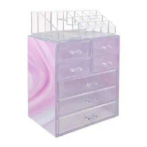 Sorbus Makeup and Jewelry Storage Case - Tie-Dy e Print