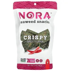 Nora Snacks Seaweed Snacks, Crispy Spicy, 1 oz (28 g)