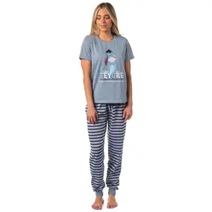 Disney Winnie-the-Pooh Women's Eeyore Character Jogger Sleep Pajama Set
