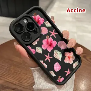 Case for iPhone 17 Pro Max 17 Air Tropical Floral Seashells All Coverage Enhanced Camera Lens Protection Rugged  Shockproof Softcase