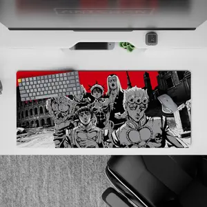 [SALE UP TO 30%]JoJo - Anime Desk Mat - Golden Gang Legacy, Mouse Pad for Anime Fan, Gaming Desk Accessories, Large Computer Pad, Desk Decor