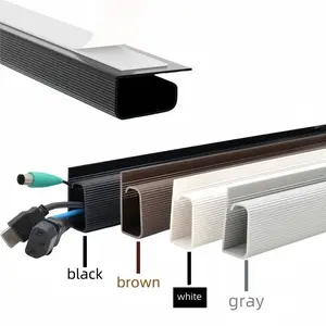 Self-Adhesive Cable Organizer, Cord Organizer, No Drilling Required, Durable PVC Channel Manager, Surface, Multi-Cable Management Solution