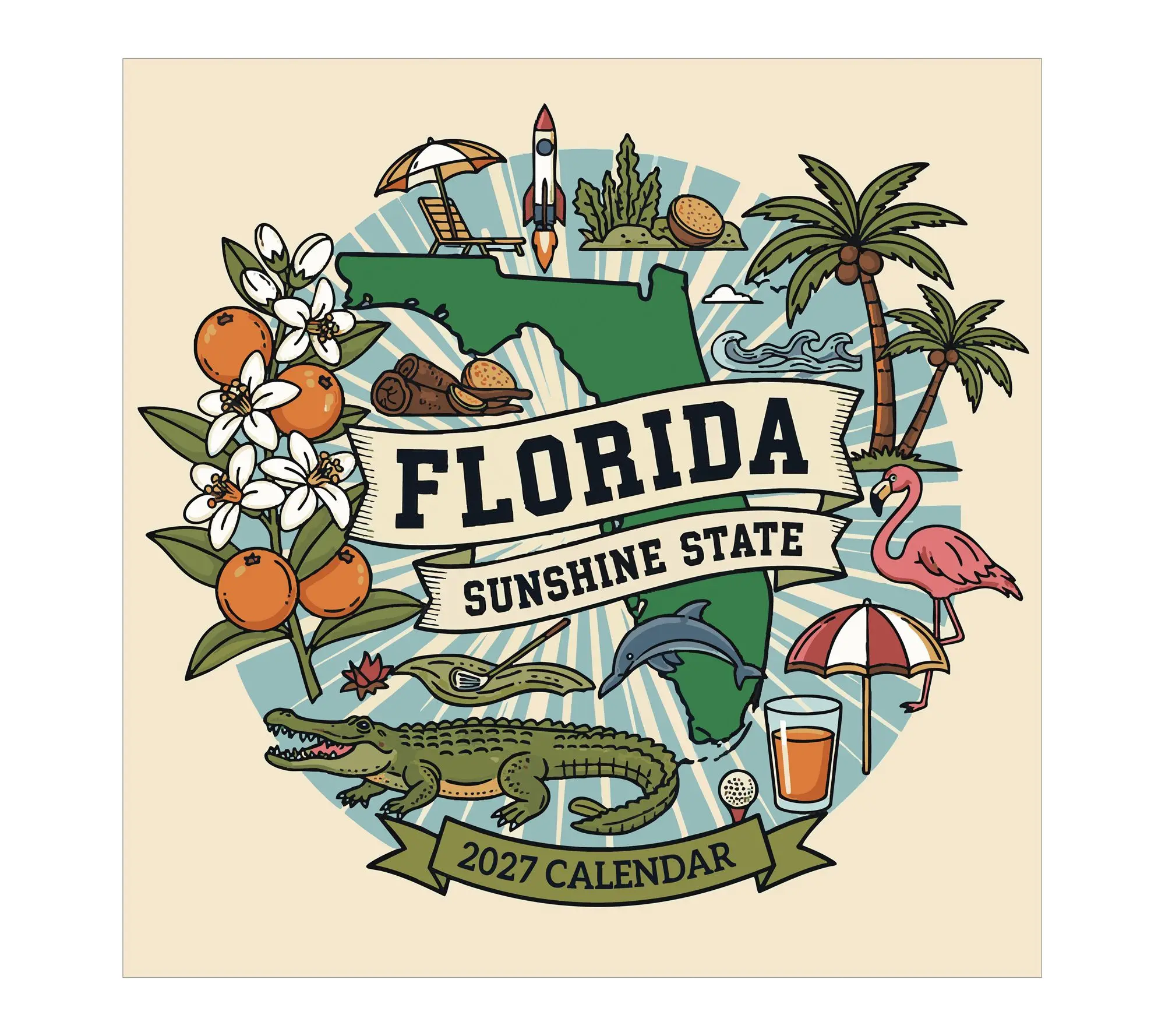 2027 Home: Florida Wall Calendar