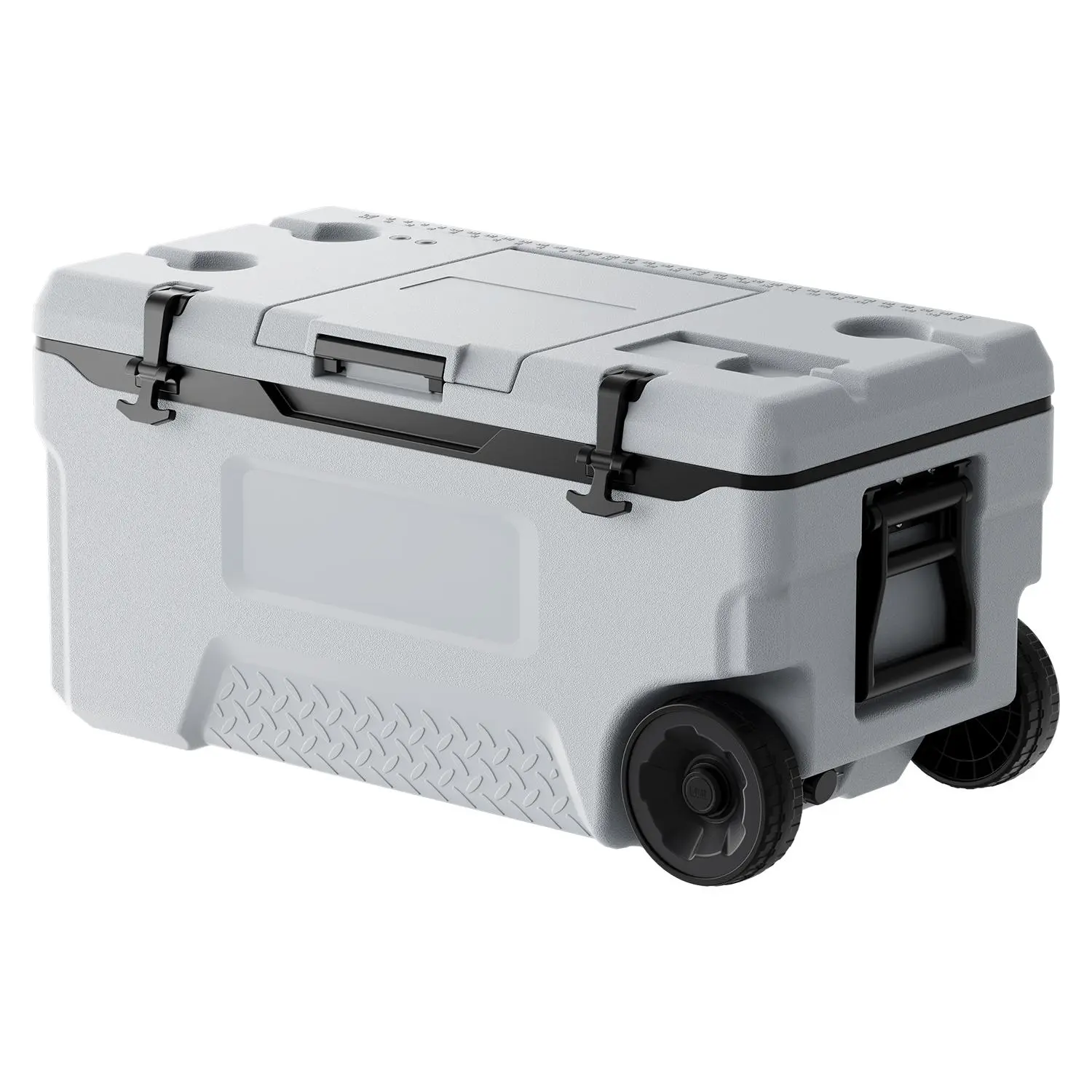 【SummerFinds】Portable Cooler 74 QT Insulated Wheeled Cooler 120 Can Capacity with Cup Holder