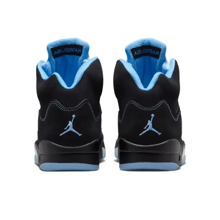 Brand New Sealed With Original Shoe Box Unisex High Top Basketball Sneakers Black Light Blue Suede Leather Light Blue Transparent Outsole Retro Cushioned Street Sports Shoes