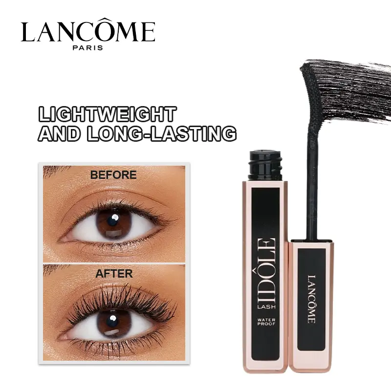 Lancome Lash Idole Lash Lifting, Volumizing, Lengthening Gel Mascara - #01 Glossy Black, Waterproof, Volumizes for Sensitive Eyes, 8ml/0.27oz, Lengthening Mascara