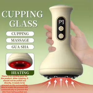 Rechargeable Smart Suction Vacuum Massager, 9-Speed Cupping Massage Device with 1200mAh Lithium Battery, Neck, Shoulder and Back Massage Tool