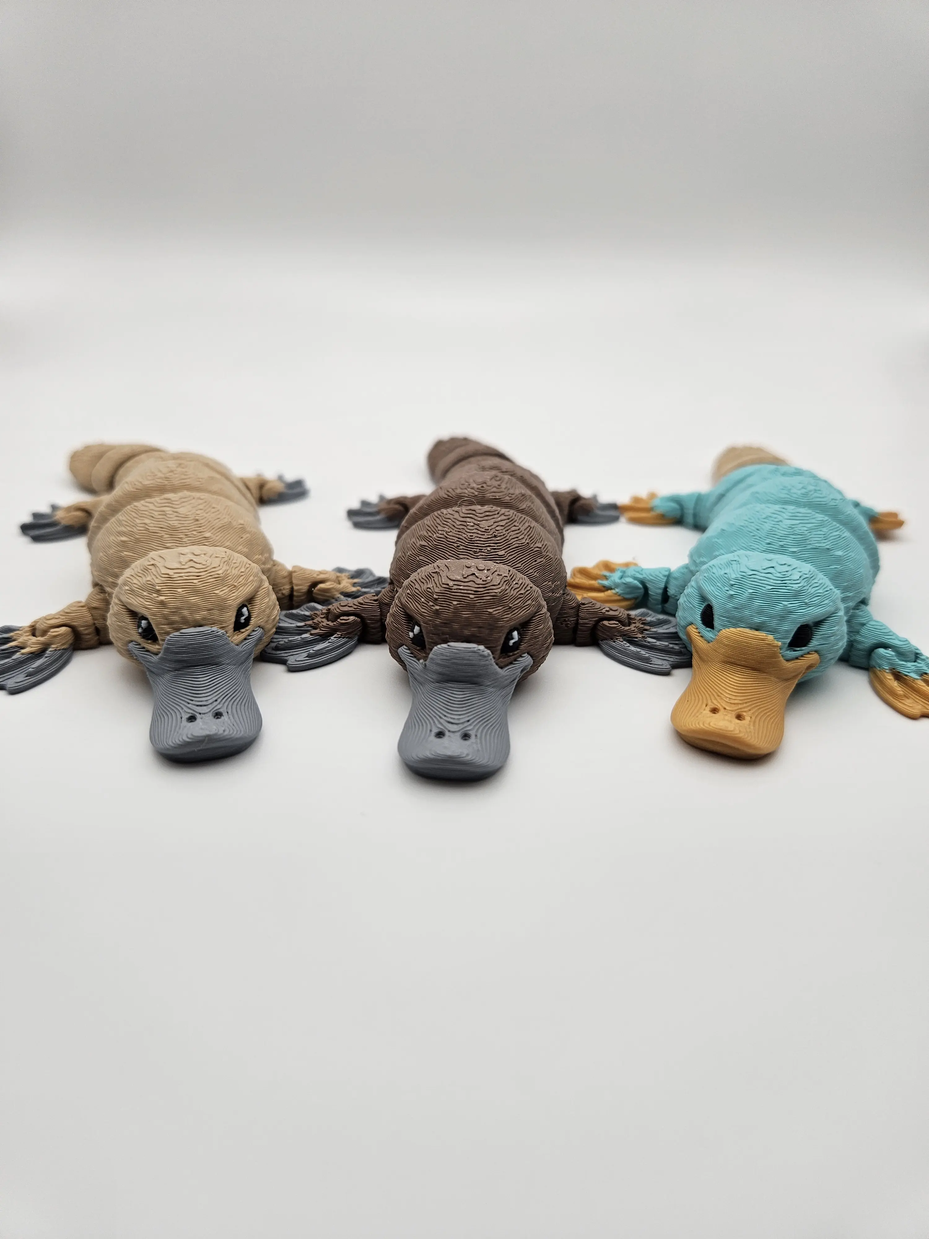 3D Printed Articulating Cutie Platypus Figurine Great Gift and Desk Figure