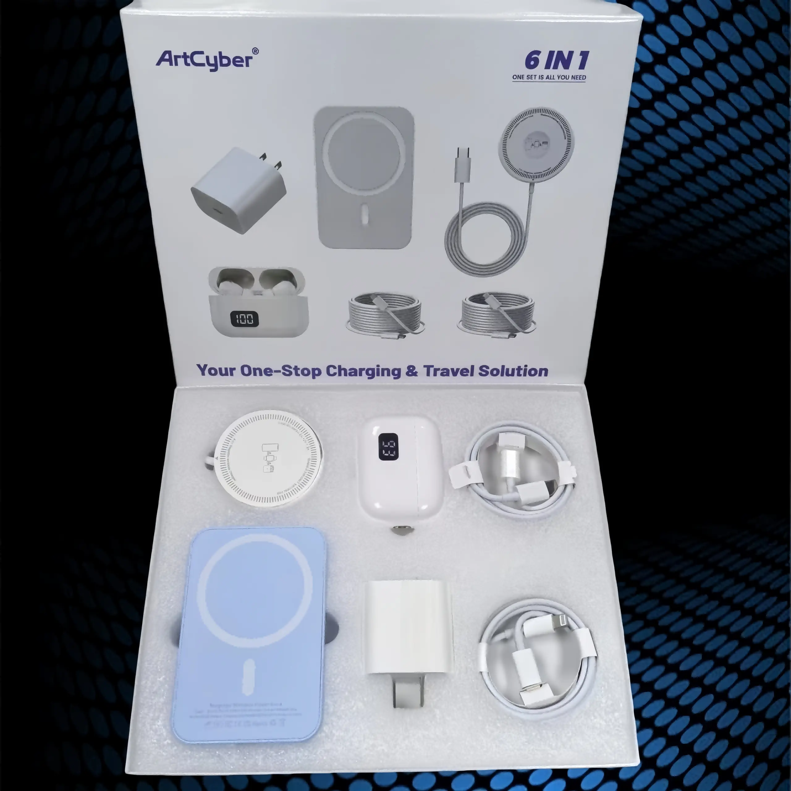 Sky blue-6-piece set gift box