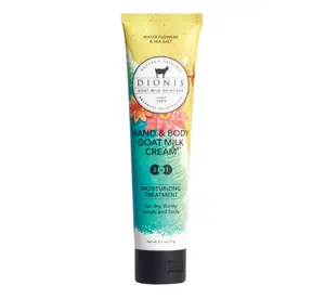 Dionis Goat Milk Hand & Body Cream Water Flowers & Sea Salt 3.3oz (Pack of 1)