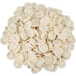 Disposable Latex Rubber Finger Cots, 140g (Approx 205PCS) Protective Fingertips for Finger Art, Latex Finger Cots (White)