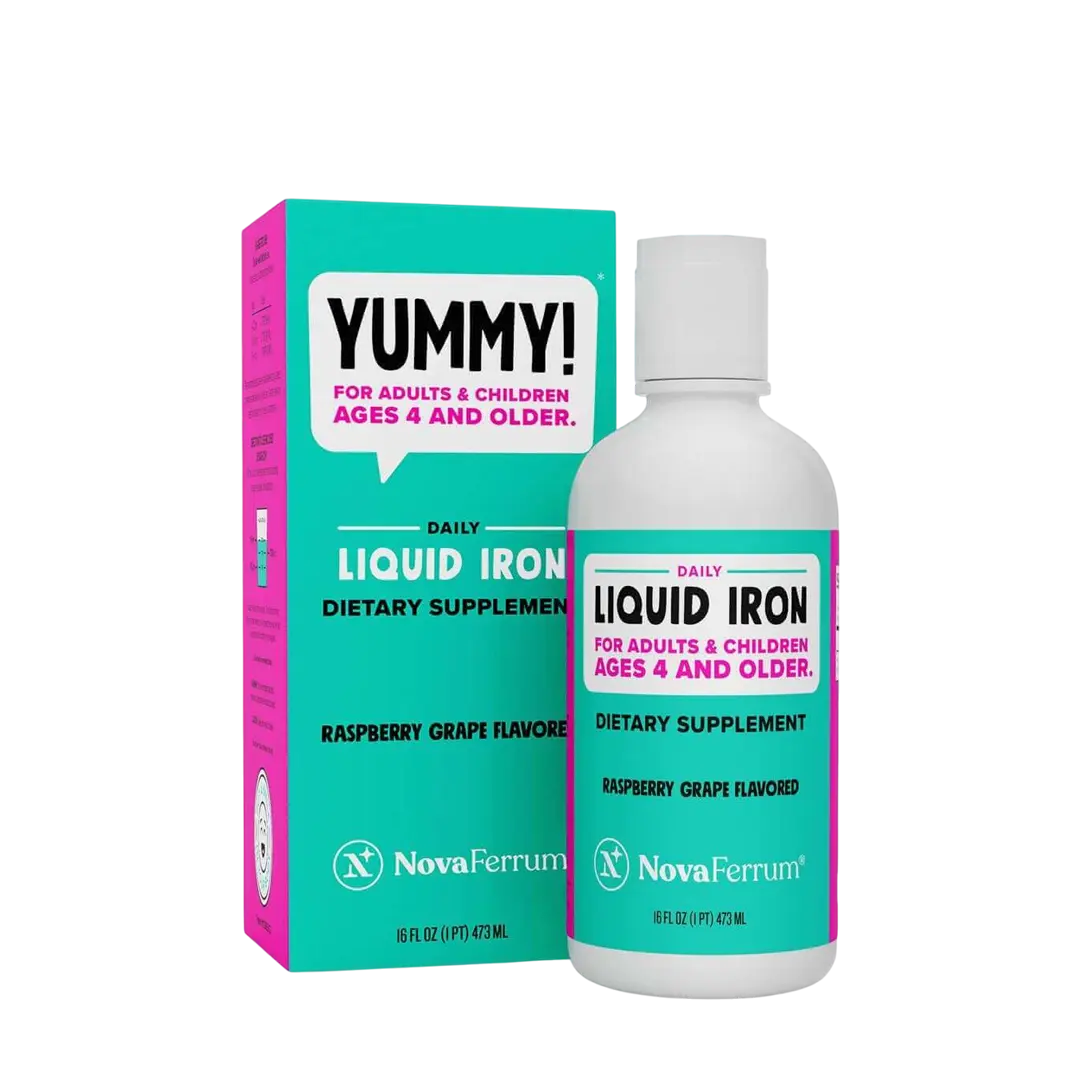 NovaFerrum YUMMY 16 fl oz - Liquid Iron Supplement for Kids and Adults