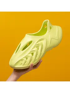 Men's Breathable Hollow-Out Clogs, Anti-Slip & Wear-Resistant Slides, Walking Shoes, Slide Slippers, Suitable for Daily Casual Wear, Footwear