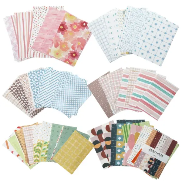 500 Sheets Vintage Scrapbook Paper Set Aesthetic Stationery Paper Supplies Decorative Paper for DIY Art Crafts Scrapbooking Journal Photo Album