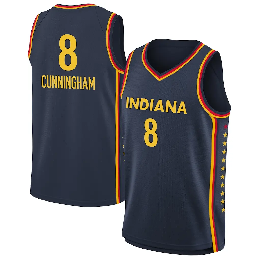 HOT TREND 2026 Gradient Basketball Jersey Sleeveless V-Neck Mesh Sportswear Tank Top with #8 Graphic