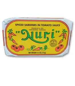 NURI Portuguese Sardines in Spiced Tomato Sauce -  10 Pack of 4.40 oz Cans