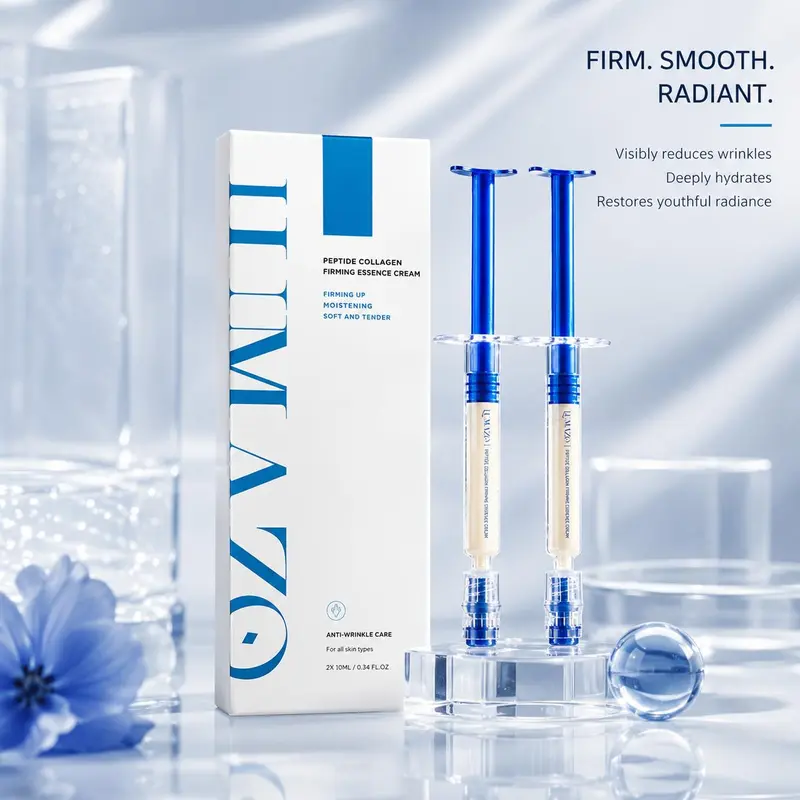 Unisex Collagen Peptide Elastic Essence Cream - Low-Irritation Face Serum for Hydration, Skin Repair, with Free Festive & Home Supplies Party Bag Gift Add-On