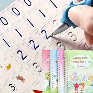 Full-English Groove Writing Practice Stickers, Drawing Pre-School Pen Control Stickers, Enlightenment Magic Writing Set, Learning Materials, Visual Learning Tools