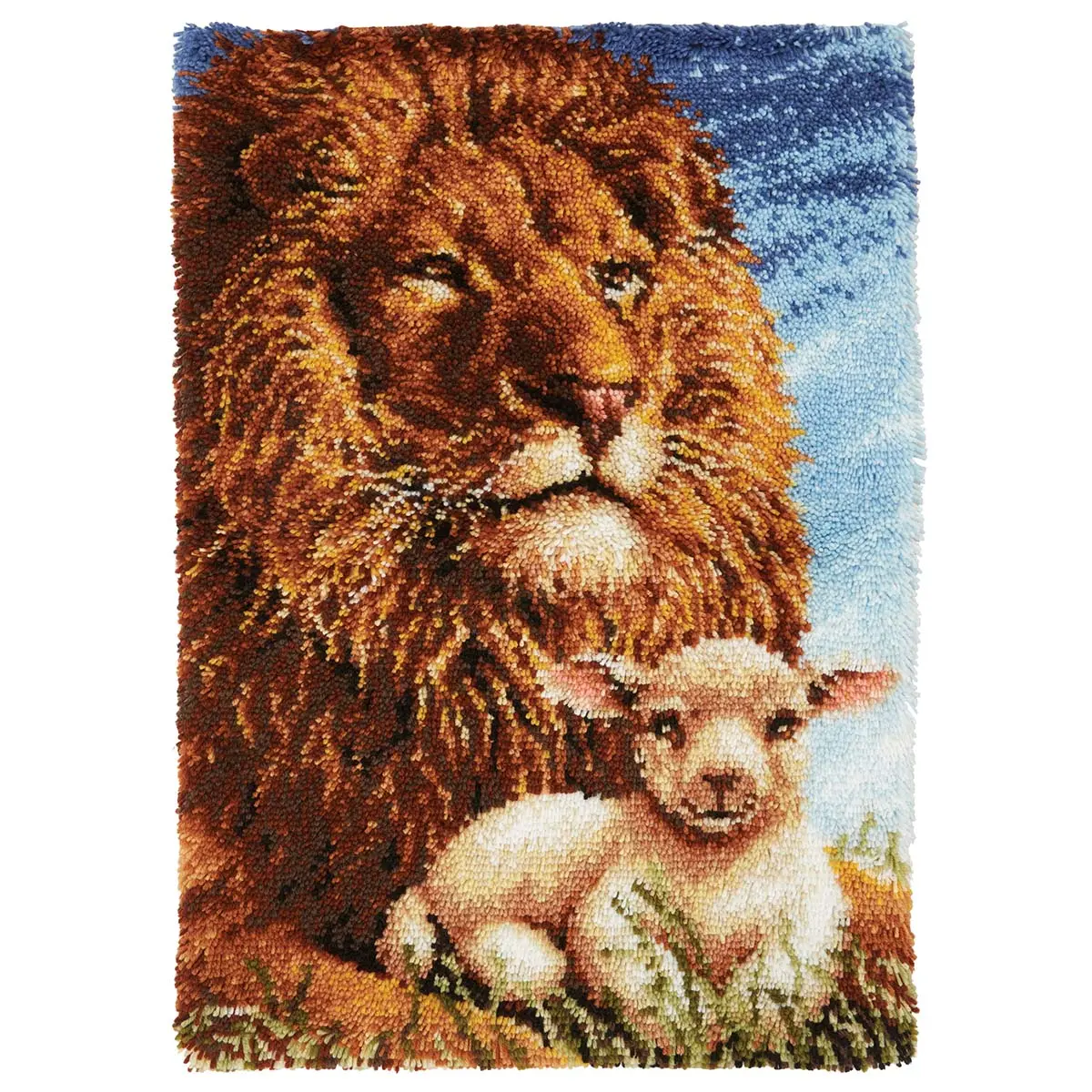 Herrschners  Lion & Lamb Latch Hook Kit