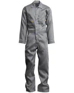 Lapco Men's Fr Light Weight Deluxe Long Sleeve Coveralls Big And Tall - Gocd6gy-Big 50-60