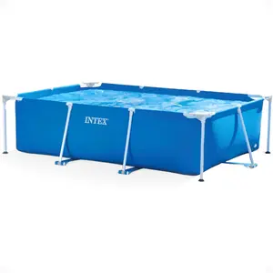 Intex 9.8-ft x 6.5-ft x 28.8-in Metal frame Rectangle Above-Ground Pool
