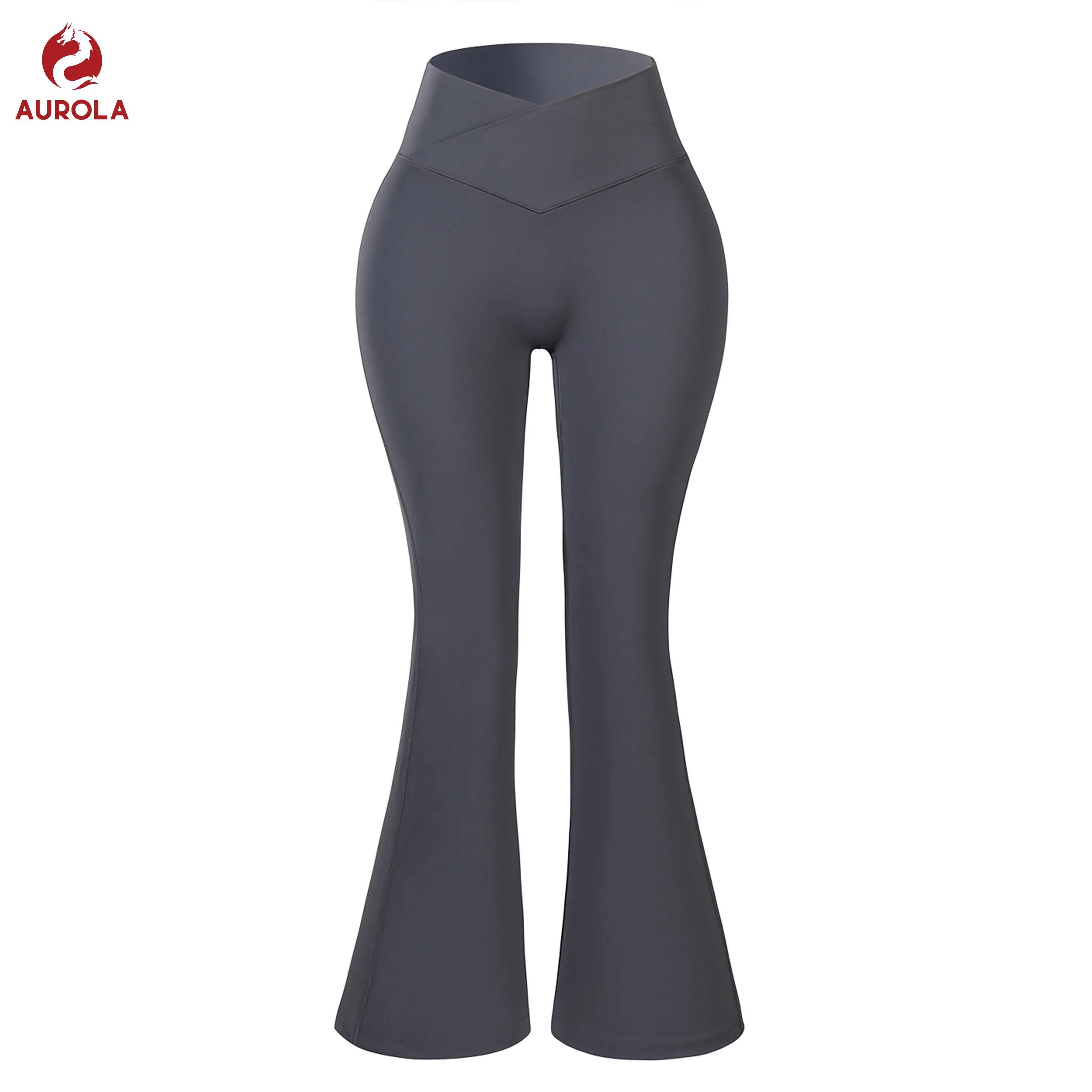 AUROLA Women Fire Flare Leggings Crossover High Waisted Yoga Pants, Scrunch Butt Lifting Wide Leg Bootcut Leggings 30“ summerwins