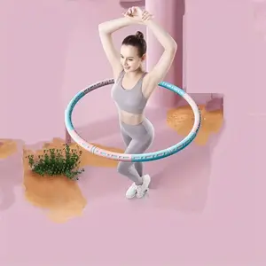 Adjustable 8-Section Hoop for Adults, Detachable Fitness Hoop, for Exercise and Hula Hooping Home Workout Equipment Calisthenics Tools Weighted Hula Hoop