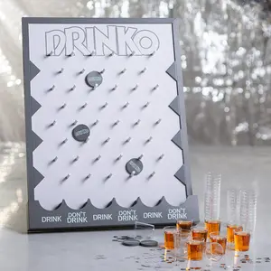 Exciting Adult Drinking Disc Drop Game with Mini Shot Glasses - 51 Pc.