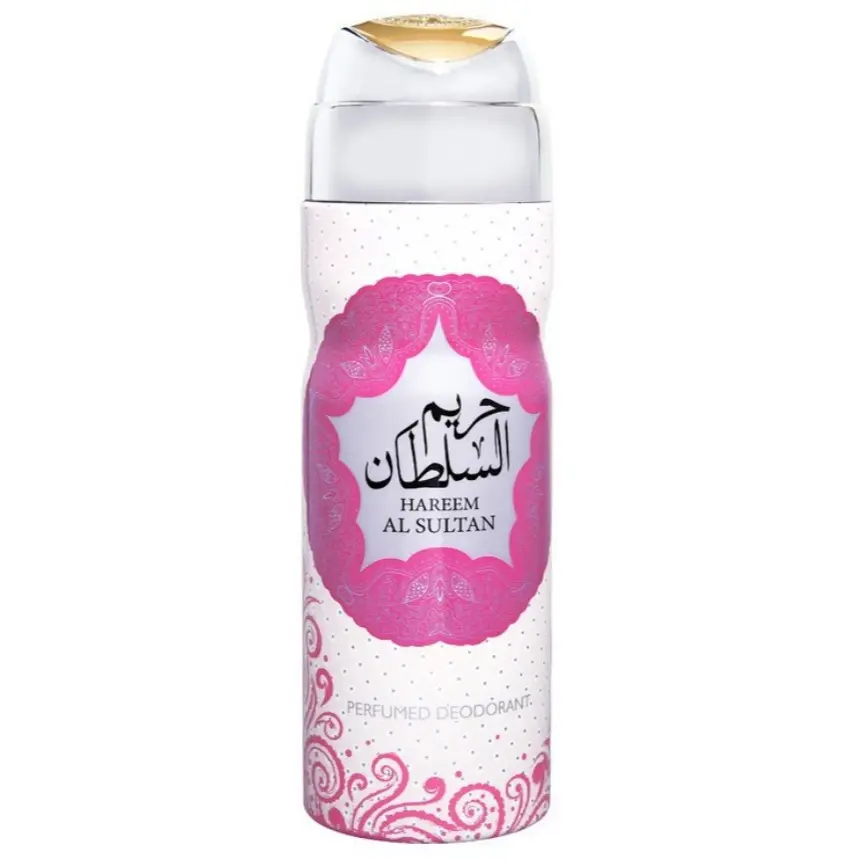 Ard Al Zaafaran Hareem Al Sultan Women's Luxury Arabian Scented Deodorant - Floral Jasmine, Vanilla, Caramel Aroma, Flowers Notes - Gentle 6.8oz(200ml) Daily Body Care Products