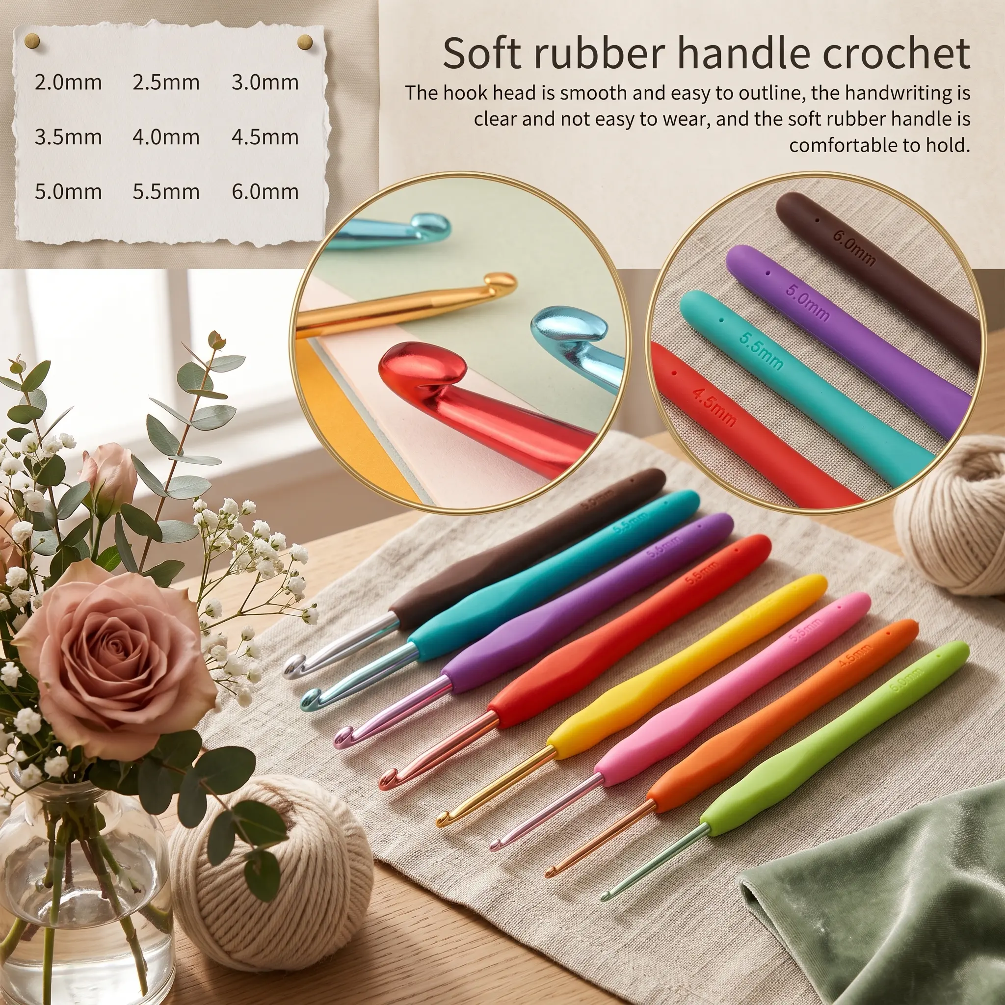 Professional Crochet Kit for Beginners Adults, 103PCS Complete Crochet & Knitting Set with Ergonomic Hooks, Lace Crochet Hooks, Yarn, Stitch Markers, Storage Case for DIY Crafts