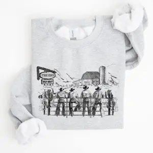 Cowboys, Ranch, Cowgirls, Cute, Western, Country, Sweatshirt, Women's Crew Neck, Crewneck