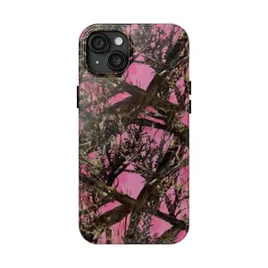 Coquette Pink Realtree Camo Tough Phone Case, Gifts for Her, Hunting Gift, Camo Phone Case for iPhone17 Pro Max Plus Air/16/15/14/13/12/11, Pro Max, Plus Accessories Protection