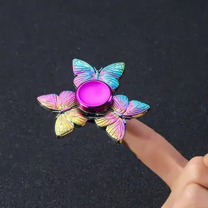 Colorful Fidget Spinner, Metal Hand Crank, Zinc Alloy Stress Relief Toy, Stress Relief Tool, Stress Relief Fidgeting, Adhd Fidget Spinner, Office Anxiety Relief, Christmas Gift