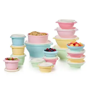 Servalier Bowls 36-Piece Set with Signature Instant Seal Lid Sturdy Durable Nostalgic Design Stackable Space-Saving for Storage Prep & Serving Dishwasher Safe