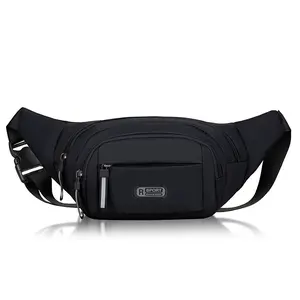 Fanny Pack Waist Bag for Men Women, Lightweight Waist Pack with Water Bottle Holder, Adjustable Belt Bag with Multi-Pockets for Hiking, Dog Walking, Outdoor, Cycling, Running, Travel