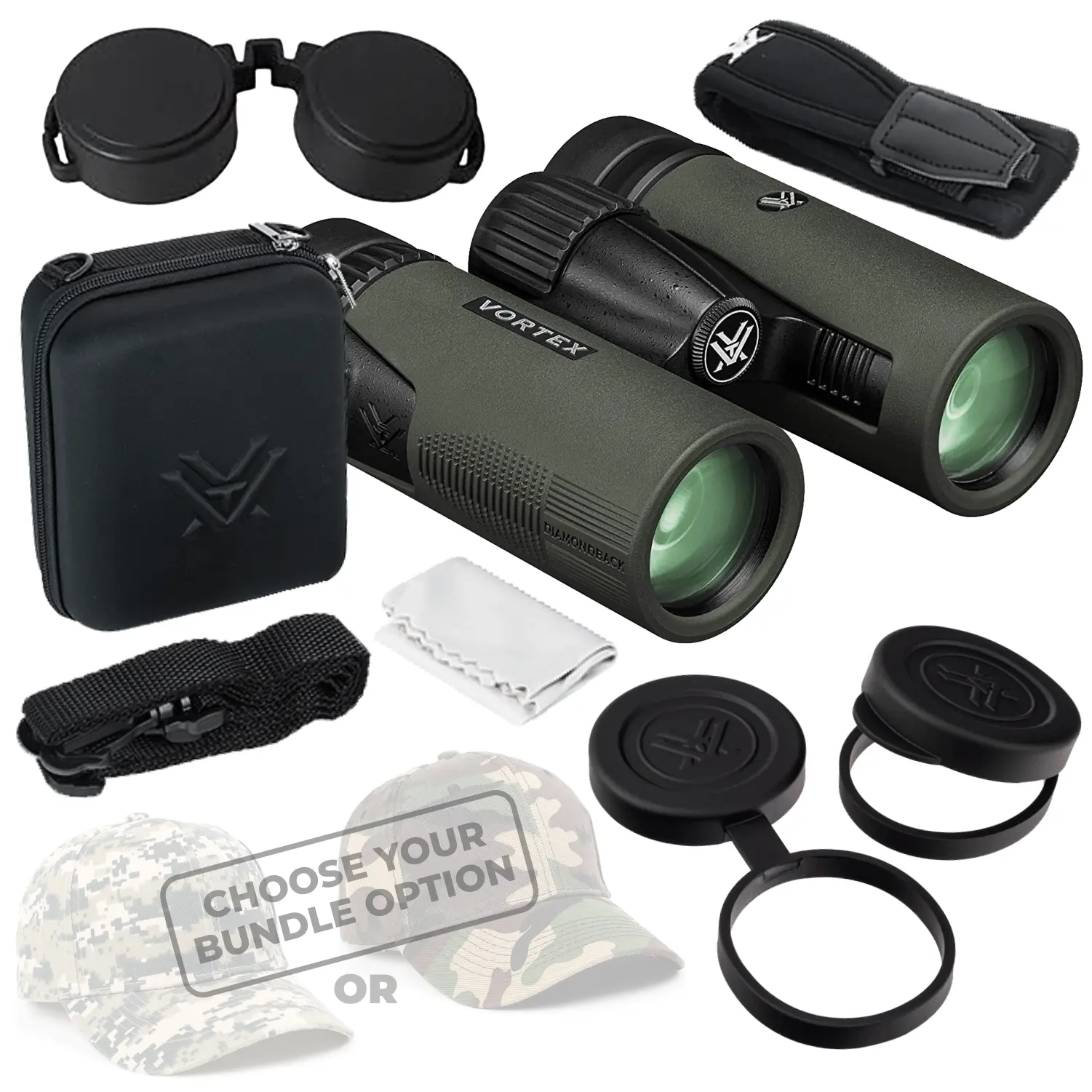 Vortex Optics Diamondback HD 10x32 Roof Prism Binocular (DB-213) - Binoculares, Unisex, Adjustable Interpupillar, Armortec Lens, for Outdoor Sports, Scratch-Proof