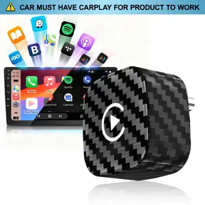 [Summervibes] Yurnlv's new 2026 mini wireless CarPlay adapter for iPhone/Android is a 2-in-1 device that supports Apple CarPlay and Android Auto. It converts wired connections to wireless, stable, and includes a hands-free kit (carbon fiber).