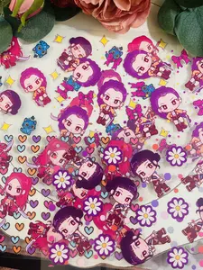 K pop  16 oz UV DTF Cup wrap  4 PCS  - Double side print -