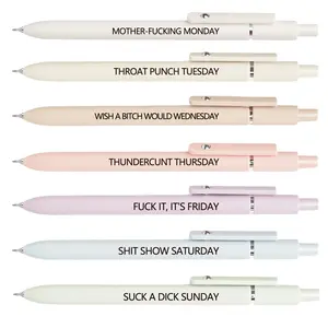 Creative Gel Pen, Smooth Writing Pen for Expressive Writing, Quick-Dry Retractable Medium Point, Nurse Aesthetic Gift for Study and Worship