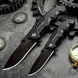 1 piece outdoor folding knife, high hardness stainless steel blade, portable multi-function pocket knife, Multifunctional Tool, suitable for outdoor camping and survival, Outdoor Survival EDC, Stainless steel tool