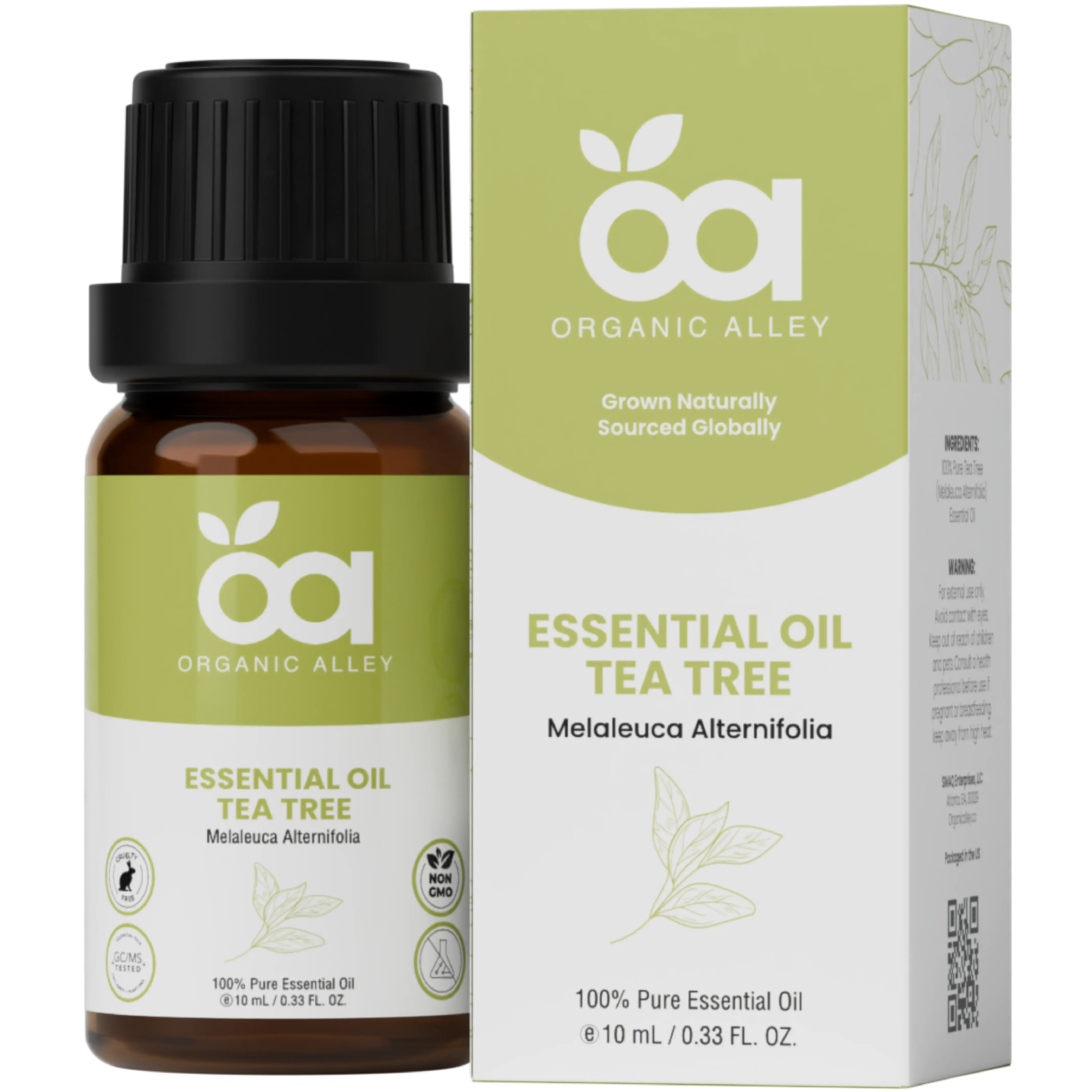 Tea Tree Essential Oil by Organic Alley (10 mL) | 100% Pure, Natural Melaleuca Alternifolia Healthcare Fitness