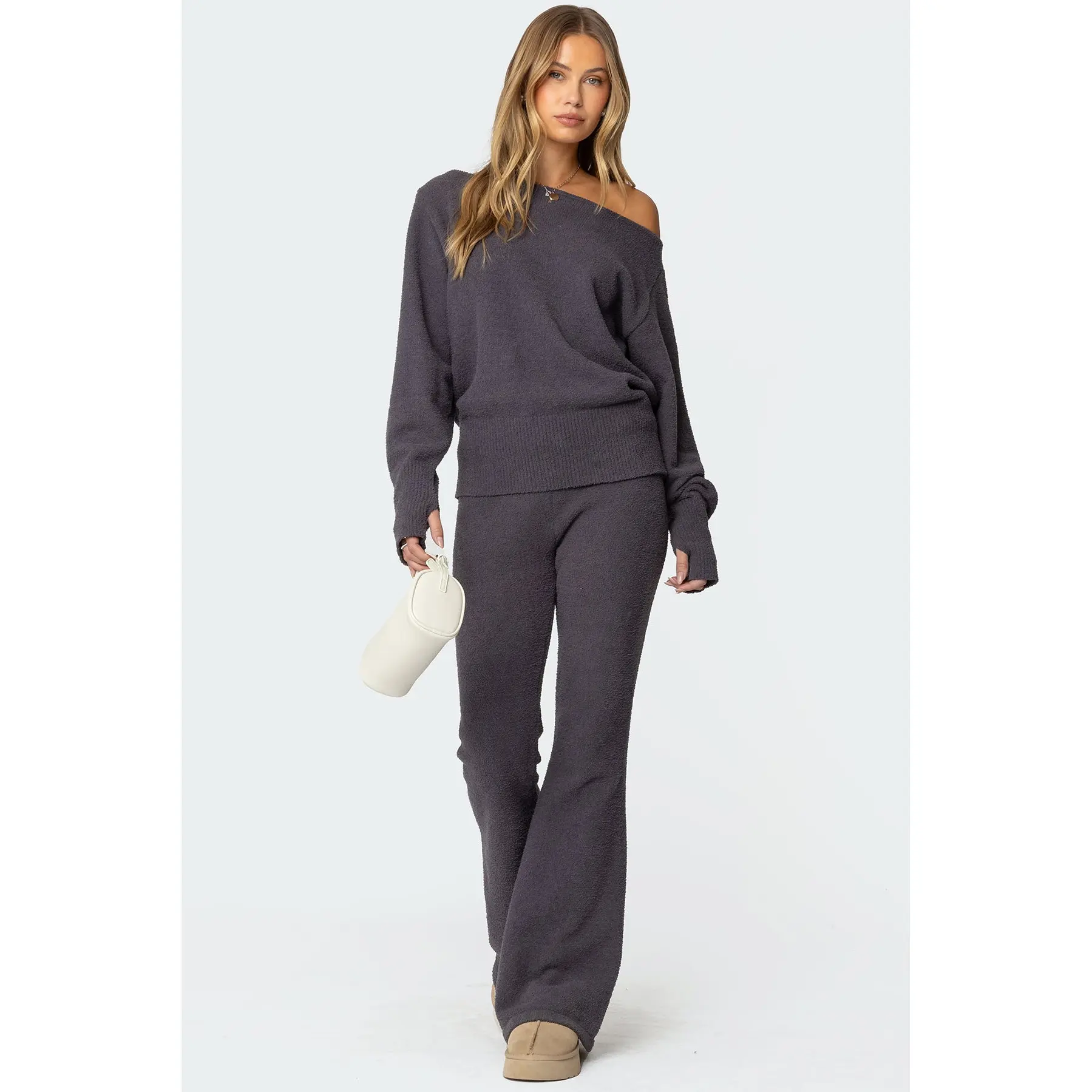 Plush Flared Pants