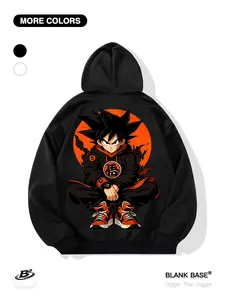 Classic Cartoon WuKong Street Print Loose Fit Hoodie, Casual Breathable Sweatshirt for Men and Women, Trendy for Sports and Daily Wear